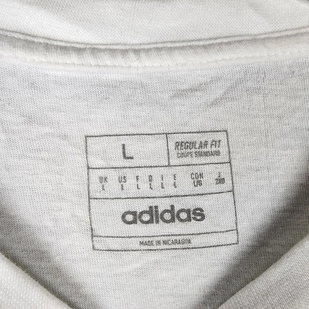Adidas T-Shirt Mens L Peachtree Road Race White 2023 Running ATACAGIL EUC